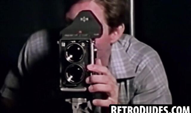 RetroDudes.com - Carson and Beau Matthews eagerly attack my big wood with their mouth