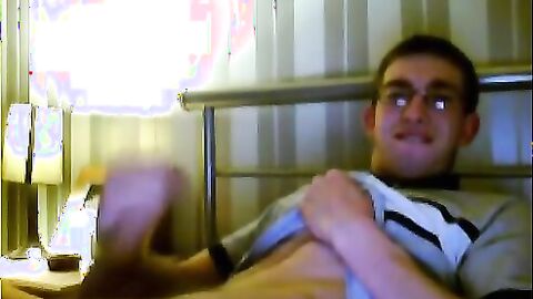 Horny webcam twink with glasses