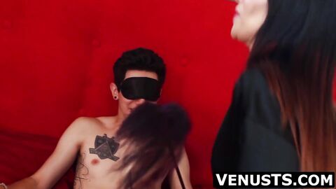 Shemales surprise cute homo with wild threeway
