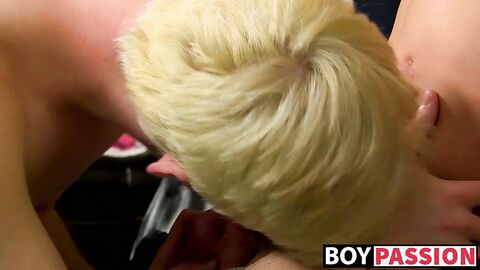 Young twink ass railed with hairy dick and loving it