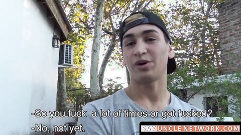 SayUncleNetwork.com - Inked jock's first time riding dick ends with a