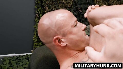 MilitaryHunk.com - Niko Carr rips open butt hole for dick