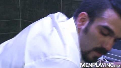 Security guard Dato Foland anal breeds and dominates Jake Bolton