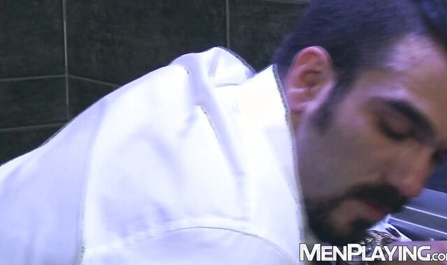 Security guard Dato Foland anal breeds and dominates Jake Bolton