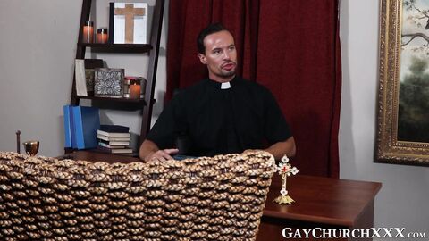 Archie Paige cock worships Father Matheuz Henk to keep his secret