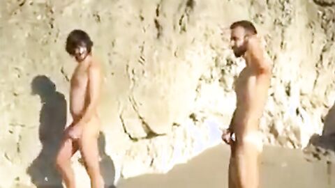Twinks at the Beach Amateur Outdoor