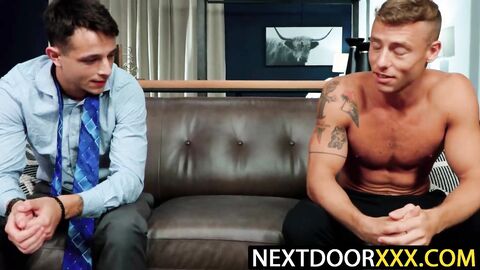 NextDoorXXX.com - Justin Mathews and Kyle Wyncrest make out before