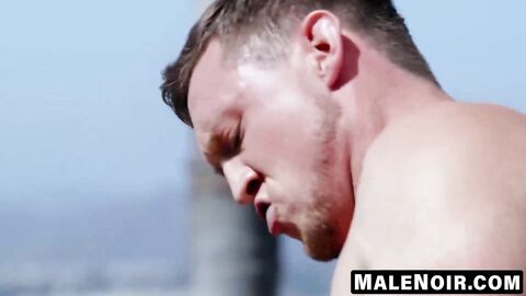 MaleNoir.com - Jacen Zhu's hairy ass hole stuffed with a fat cock
