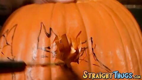 Billy and Chain having a special treat on a Halloween night