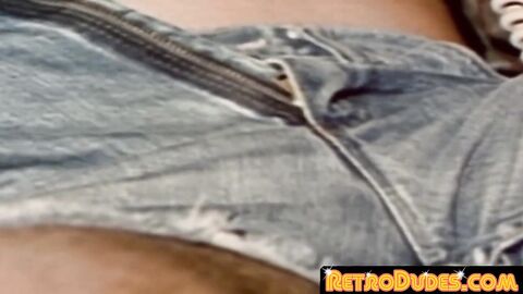 RetroDudes.com - Vintage gay Billy the guy enjoys solo jerk off until