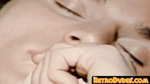 RetroDudes.com - Vintage gay Billy the guy enjoys solo jerk off until