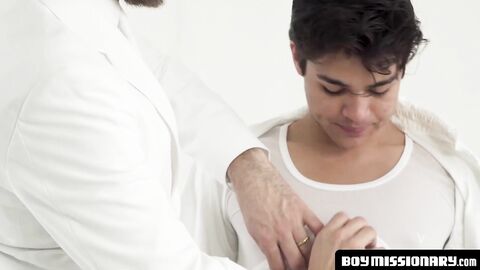 BoyMissionary.com - Handsome Mormon elder spreads his pupil's hairy,