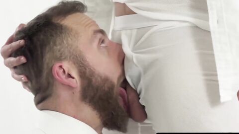 BoyMissionary.com - Handsome Mormon elder spreads his pupil's hairy,