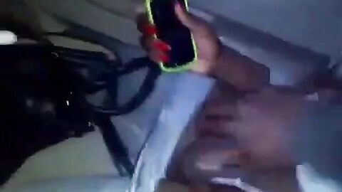 Black Crossdresser Receives a Handjob