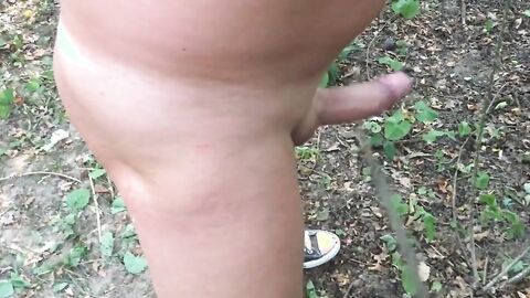 Pissing Master Uses Slave Outdoors for Pleasure