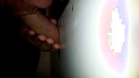 Glory Hole Suck and Swallow Amateur Blowjob