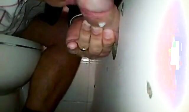 Glory Hole Suck and Swallow Amateur Blowjob