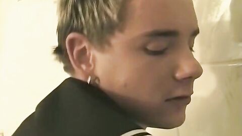 Young Chris Dodger fucking and cumming in shipmate toilet