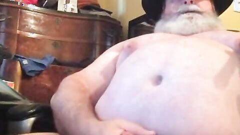 Chubby Daddy Bear Plays Solo Amateur Amateur