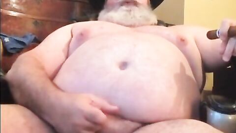 Chubby Daddy Bear Plays Solo Amateur Amateur