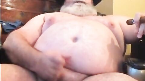 Chubby Daddy Bear Plays Solo Amateur Amateur