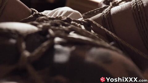 This time Yoshi Kawasaki asked a shibari master Encho to bind him