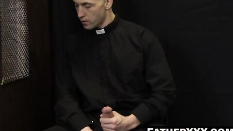 FatherXXX.com - Blonde priest's confession of impure wild sex deeds