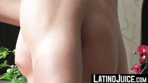 Alluring hottie Ayun makes curly Felix moan hard by rimming his ass