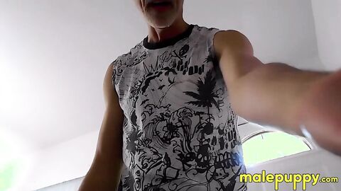 Dominant DILF Richard Lennox HUMILIATES his tiny lover