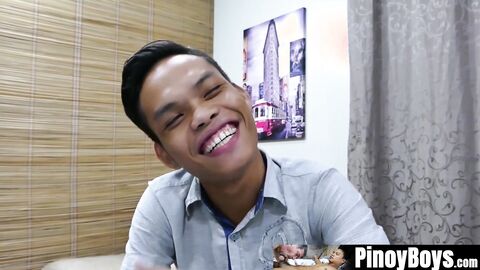 PinoyBoys.com - Asian twink and his older boss take turns for