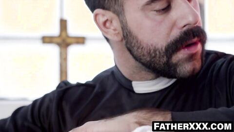FatherXXX.com - young sinner's church sex punishment by horny priest