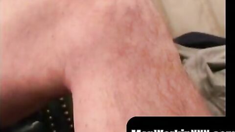 MenWorkinXXX.com - Solo older amateur shows off his cock jerking