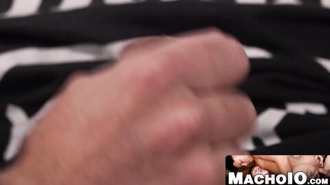 MachoIO.com - Tight ass latino barebacked before massive cock cumshot