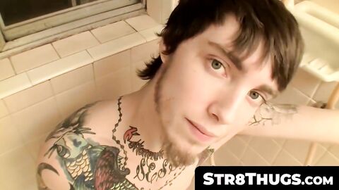 Str8Thugs.com - Cute straight dude Blinx's big pecker wanking session