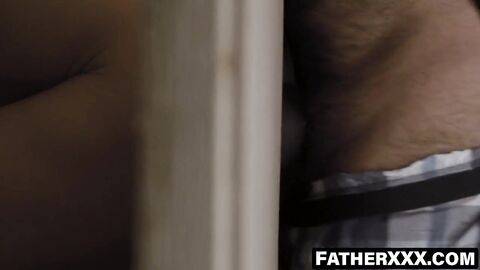 FatherXXX.com - Confession room throat fucking through the small