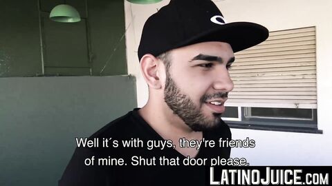 Bearded Angelo joins the blowjob session of Marc and Maximiliano
