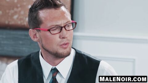 MaleNoir.com - Trelino's blowjob skills guarantee his college