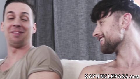 Drew Dixon gets his ass ready to welcome Ace Quinn rock hard cock