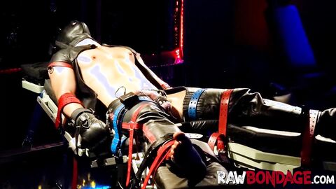 Jock engage in painful ball tied and deepthroating session