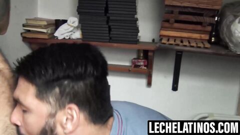LecheLatinos.com - Bearded dude David's hairy ass with my delicious