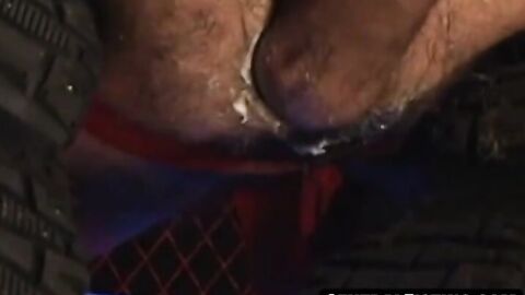 CentralFisting.com - Wilhelm Dragon's giant dildo squat and fist