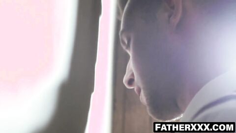 FatherXXX.com - Seminarian's free fuck as desperate priest impersonator