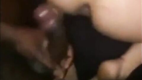 Black Cock Breeds Willing Bareback Slut