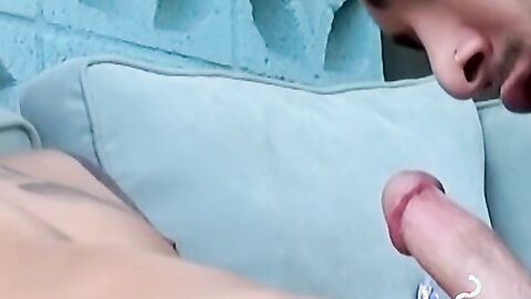 Chainsmoker seduces roommate for some lustful smoking fun