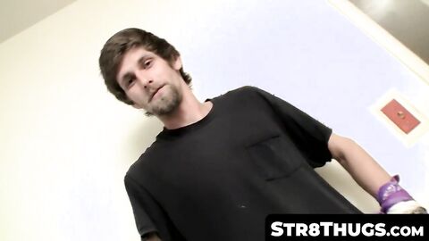 Str8Thugs.com - Bearded American twink Apollo Delion's intense hard wanking session