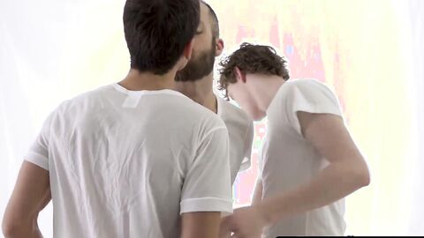 BoyMissionary.com - Mature Mormon elder makes young twinks take his raw, divine cock