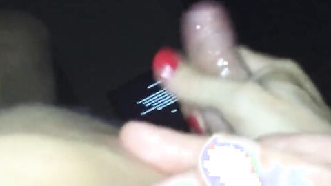 Sissy cums hard on older man's cock