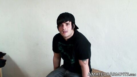 Alluring Tylers big balls bounces while jerking off his massive shaft