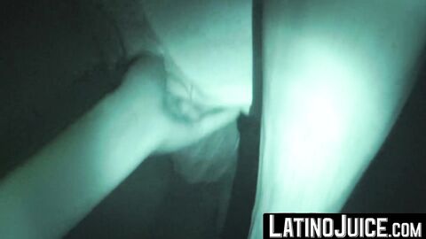 Sexually aroused Javi gobbleed me and my friends fat cock at night