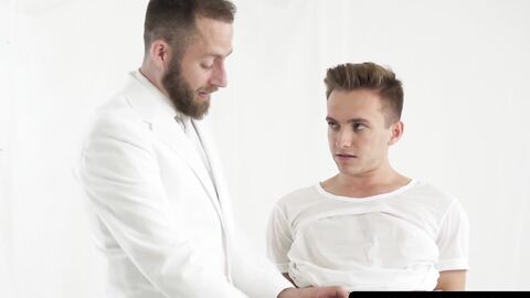 BoyMissionary.com - Young Mormon newcomer rides his bearded elder's massive, divine c